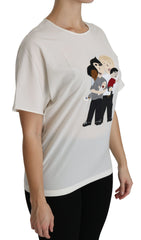 Dolce & Gabbana Elegant Silk Blend Round Neck Top
