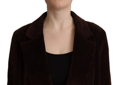 Dolce & Gabbana Elegant Burgundy Double-Breasted Trench Coat