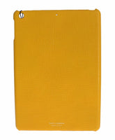 Dolce & Gabbana Chic Yellow Leather Tablet Case
