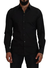 Dolce & Gabbana Elegant Black Formal Cotton Shirt