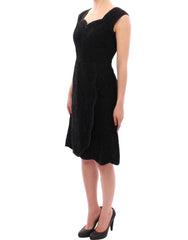 Dolce & Gabbana Elegant Black Floral Lace Dress