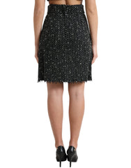 Dolce & Gabbana Elegant Tweed High-Waist Mini Skirt