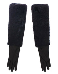 Dolce & Gabbana Elegant Elbow Length Leather Gloves
