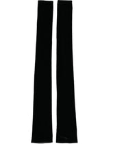 Dolce & Gabbana Black Nylon Finger Less Elbow Long Gloves