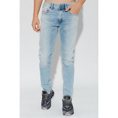 Diesel Light Blue Cotton Men Skinny Jean