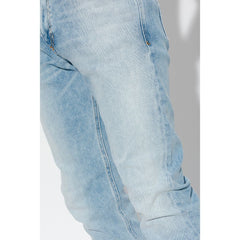 Diesel Light Blue Cotton Men Skinny Jean