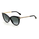 Jimmy Choo Black Haircalf Sunglasses