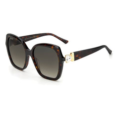 Jimmy Choo Brown Haircalf Sunglasses