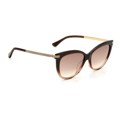 Jimmy Choo Brown Haircalf Sunglasses