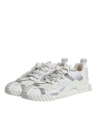 Dolce & Gabbana White Lace Up Low Top NS1 Sneakers Shoes