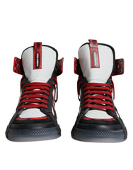 Dolce & Gabbana Multicolor Leather High Top Sneakers Shoes