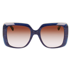 Longchamp Blue Haircalf Sunglasses
