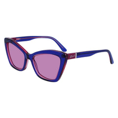 Karl Lagerfeld Blue Haircalf Sunglasses