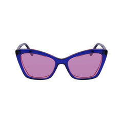 Karl Lagerfeld Blue Haircalf Sunglasses