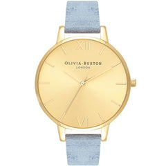 Olivia Burton Blue Leather Leather Watch