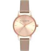 Olivia Burton Brown Artificial Leather Watch