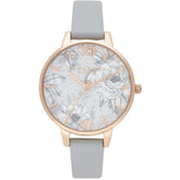 Olivia Burton Gray Leather Leather Watch