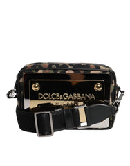 Dolce & Gabbana Multicolor Leopard Jacquard DG Logo Crossbody Bag