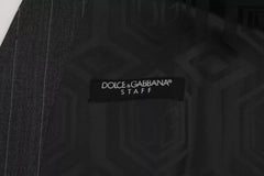 Dolce & Gabbana Gray Wool Stretch Gilet Waistcoat Vest