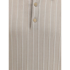Brioni Striped Polo Sweater