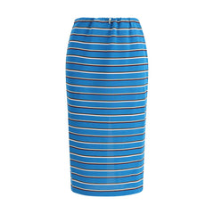 Prada Striped midi Skirt