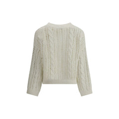 Brunello Cucinelli Lace-knit Sweater