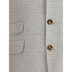 Brunello Cucinelli Single-breasted check Blazer