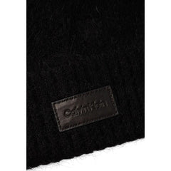 Calvin Klein Black Alpaca Leather Hat