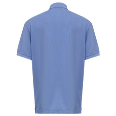 Canali Blue Cotton Polo Shirt