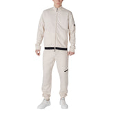 EA7 Emporio Armani Beige Cotton Sweatsuit