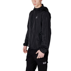 EA7 Emporio Armani Black Polyester Jacket