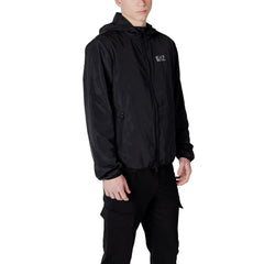 EA7 Emporio Armani Black Polyester Jacket