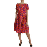 Dolce & Gabbana Purple Cotton Dress