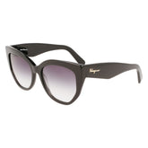 Ferragamo Black Haircalf Sunglasses