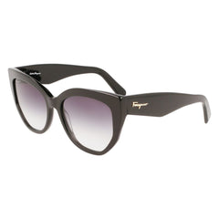 Ferragamo Black Haircalf Sunglasses
