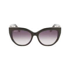 Ferragamo Black Haircalf Sunglasses