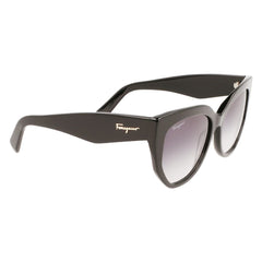 Ferragamo Black Haircalf Sunglasses