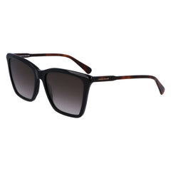 Longchamp Black Haircalf Sunglasses