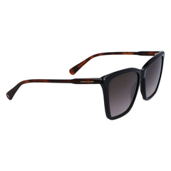 Longchamp Black Haircalf Sunglasses