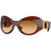 Versace Brown Haircalf Sunglasses