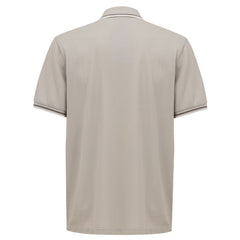 Canali Gray Cotton Polo Shirt