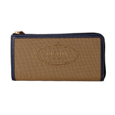 Prada Brown Canvas Women Wallet