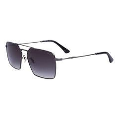 Police Gray Metal Sunglasses