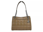 Michael Kors Susan Medium Chain Shoulder Tote Bag Driftwood