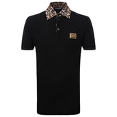Dolce & Gabbana Black Cotton Polo Shirt