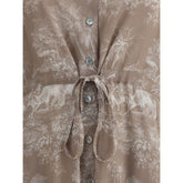 Ella Toile de jouy chemisier Dress