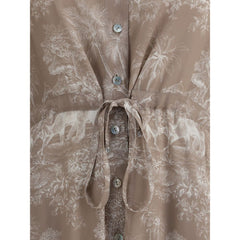 Ella Toile de jouy chemisier Dress