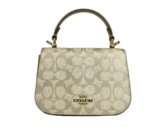 COACH Lysa Top Handle Bag Crossbody Champagne Gold