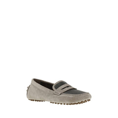 Brunello Cucinelli Suede Leather Loafers