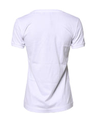 Dolce & Gabbana White #DGFamily Cotton Crew Neck T-shirt
